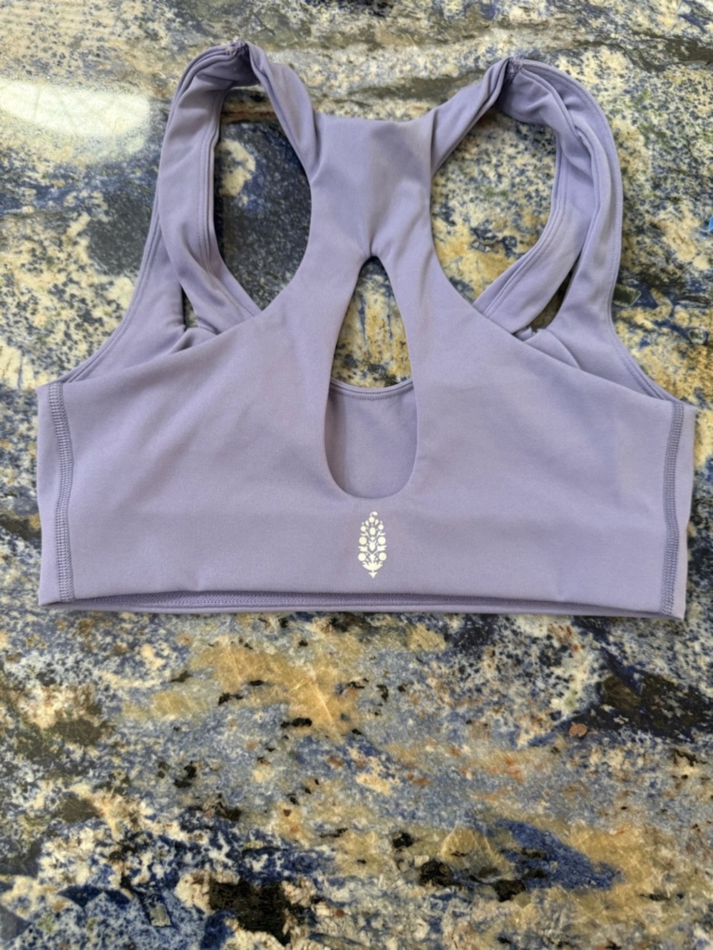 FP Movement by Free People Dusty Lavender Keyhole-Back Sports Bra